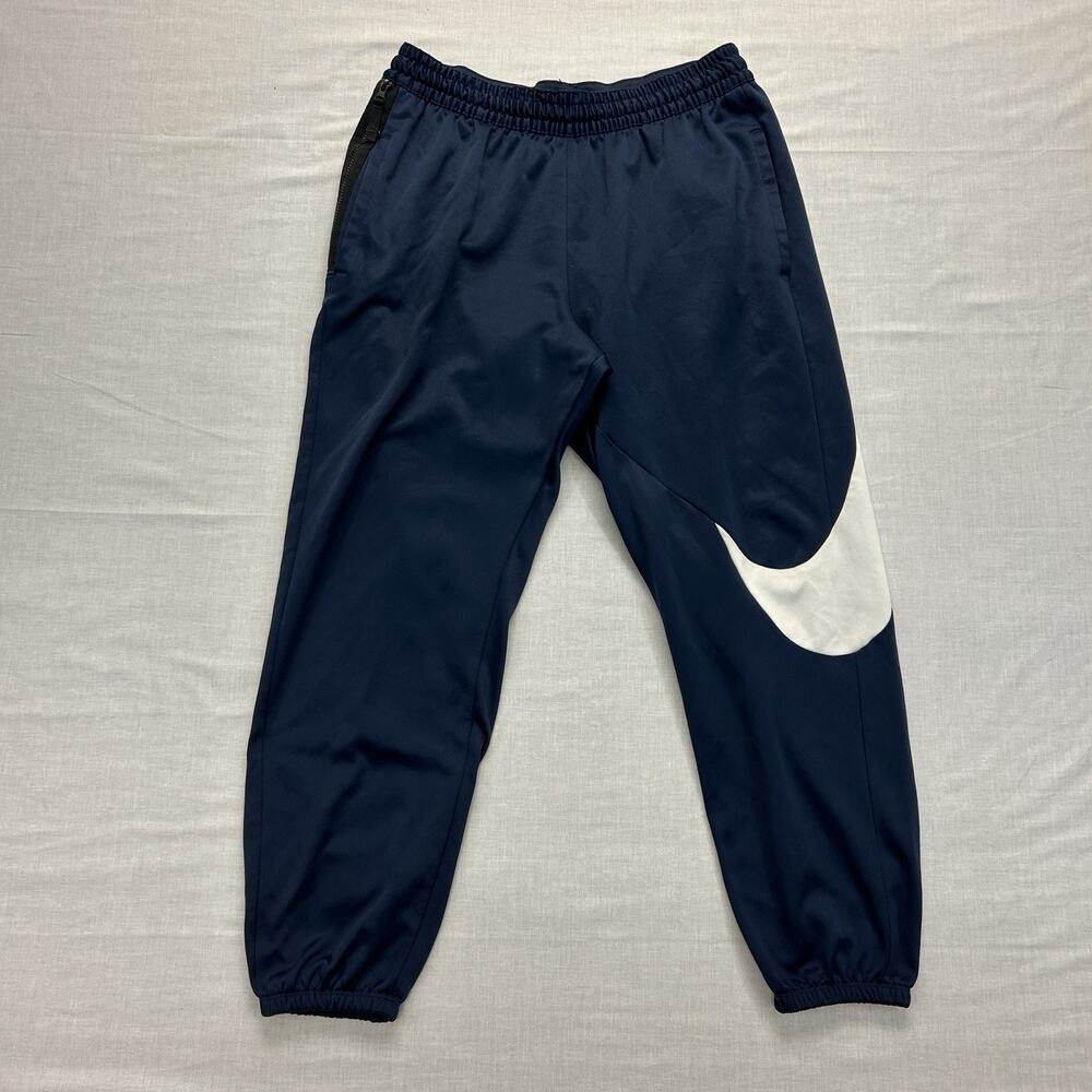 Nike Dri-FIT Joggers Basketball Sweatpants Men's XL Blue Loose Fit Pants Pockets
